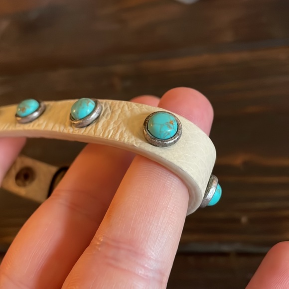 Treasure and Bond Genuine Rhodium Encrusted Tan Bracelet EE43 6041 - Picture 2 of 5